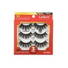 Laflare 3D Cashmere False Eyelashes 3 pcs Multipack, Ultra Soft,