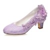 Emily Bridal 1505-1B Women's Wedding Shoes Closed Toe 2.56 Inches