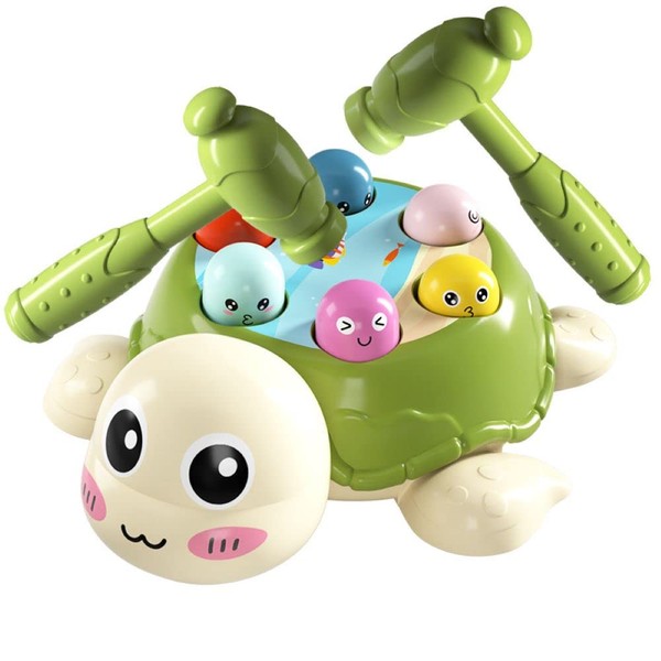 Rigrer Whack A Mole Game, Pounding Toddler Toys for 3