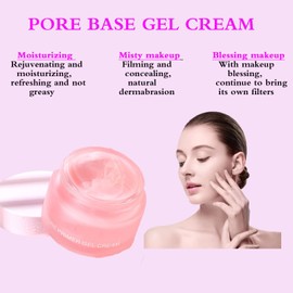 Pore Primer Gel Cream, Pore Shrink Cream, Gel Primer Face, Gel Cream Invisible Pore Face, Matte Make Up Primer, Face Make-Up Base Moisturising Face Primer Oil Control Smooth
