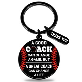 WXCATIM Coach Gifts Baseball Gifts for Boys 8-12 Football Soccer Baseball Volleyball Coach Gifts For Men Women Thank You Keychain