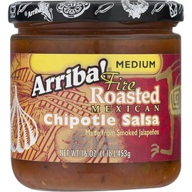 Arriba! Fire Roasted Mexican Chipotle Salsa Medium 16-Ounce (Pack of 3)