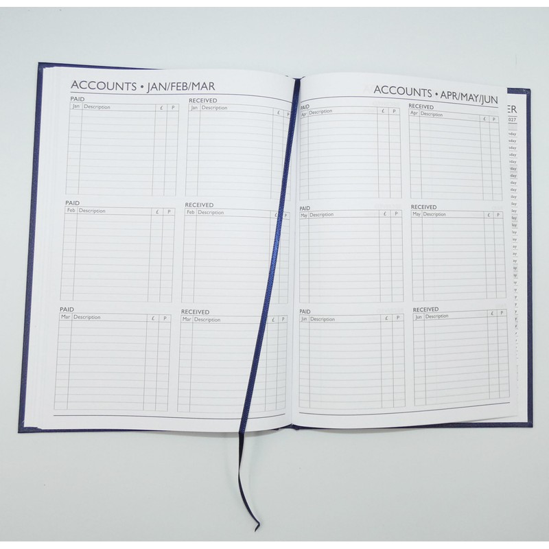 Sixstore 2026 Appointment Week to View A5 Diary, A5 WTV