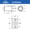 HOMOTEK 4 Pack Drive in Ball Catch with Strike Plate