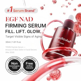 medicube NAD EGF Suero reafirmante para cara y cuello | Suero antienvejecimiento con péptido EGF, NAD+ y colágeno | Apariencia de arrugas, elasticidad y cuidado de los poros | Cuidado de la piel