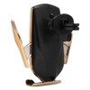 R1 10W Automatic Clamping Car Wireless Charger Gold Color(For Android