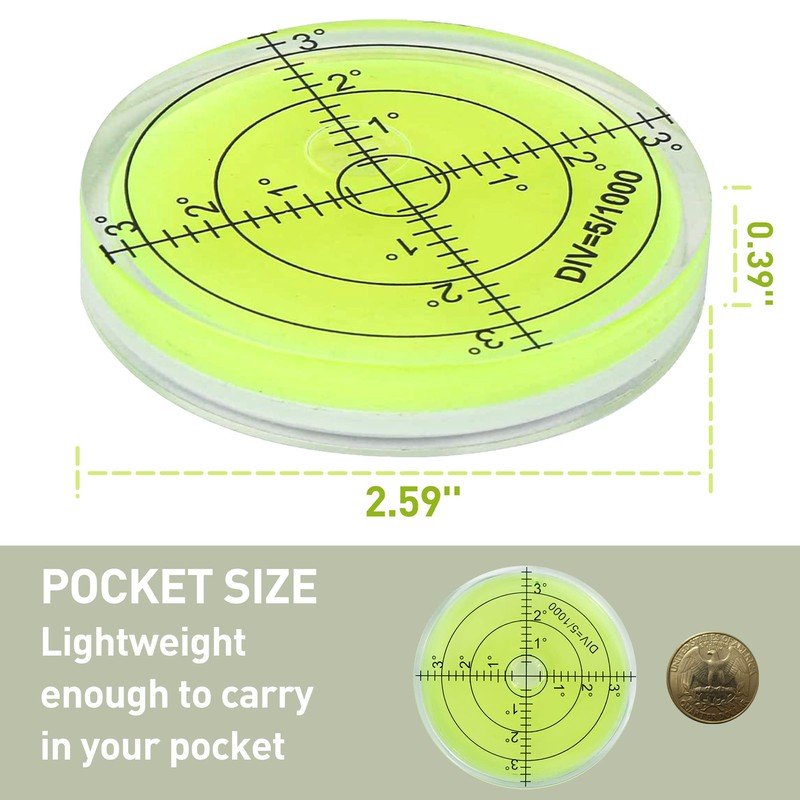 Golf Green Reader Pro Putt Golf Ball Marker Round Bubble
