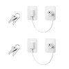 Pack of 2 Fridge Locks, No Drilling, YAIYEFU Window Lock