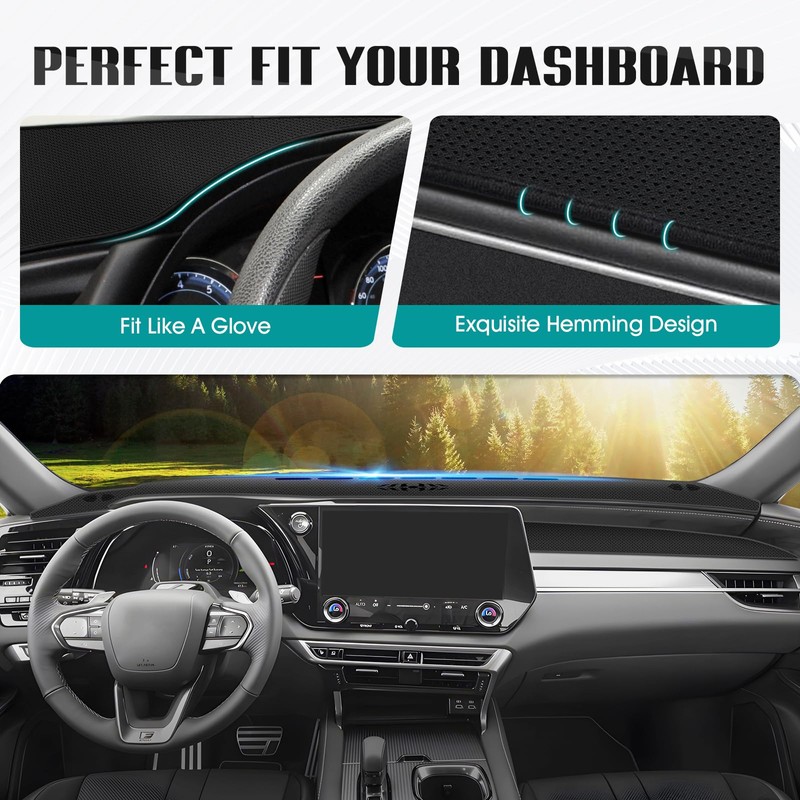 FIILINES Dash Cover for 2023-2025 Lexus RX RX350 RX350h RX500h,