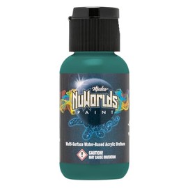 Medea NuWorlds Miniature Paint – Impenetrable Green - Opaque - Water Based Acrylic Urethane – Direct-to-Mini, No Primer Needed – Airbrush & Brush Ready – 1oz Color for Minis & Models