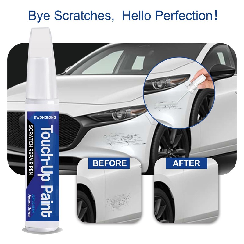 Bright White PW7/GW7 Touch Up Paint Compatible with RAM 2010-2024,
