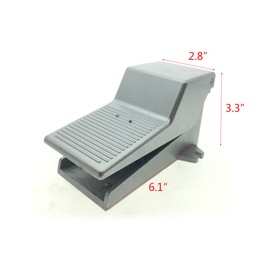 YXQ Pneumatic Foot Valve with Lock 2 Position 5 Way 1/4PT Threaded Pedal Air Control Switch Aluminum 4F210-08L