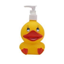 Hyever Deer Duck Cute Cartoon Animal Hand Soap Pump Lotion, Hand Soap, Shampoo, Shower Gel Dispenser, Suitable for Bathrooms, Kitchen Countertops, Bathroom Accessories (Yellow Duck)