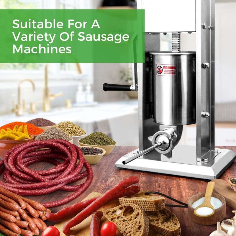 Wutfly 10mm Stainless Steel Sausage Stuffing Tubes and Sausage Stuffer