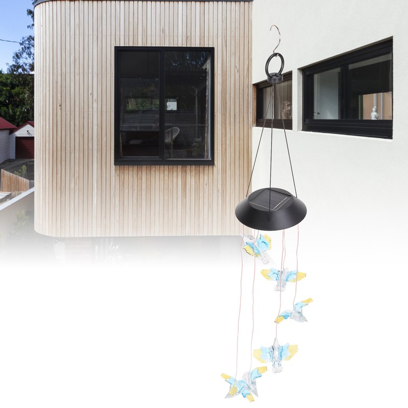 Solar Wind Chimes Light Outdoor Waterproof LED Solar Eagle Wind