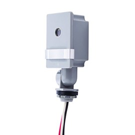 nsi INDUSTRIES TORK RKP203 - Fotocontrol giratorio para exteriores de 120 voltios con barra de ajuste de luz, controla la iluminación del anochecer al amanecer, compatible con incandescente/compacto