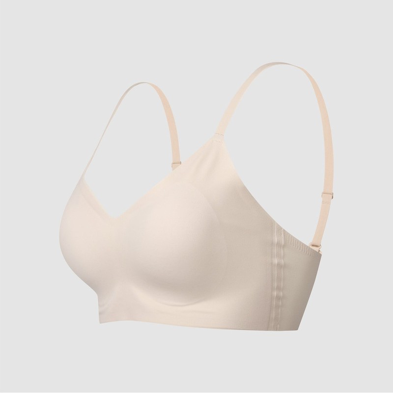 JAJU [JAJU] Women's Perfect No-Line Camisole Crop Bra_Beige