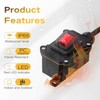 STARELO Extension cord with on/off switch, IP66 waterproof,Inline Power Switch