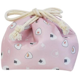 Ijinsha 48039 Gyutto Rice Ball Lunch Drawstring Pink