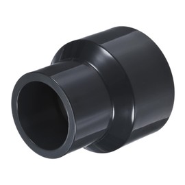 M METERXITY 1-Pack UPVC Reducer Pipe Fitting, 2" x1-1/4 Reducing Coupling Connector Schedule 80 PVC Straight Pipe Coupling Connector for Water Line [Grey]