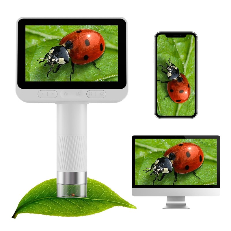 BEAVERLAB Finder Digital Microscope with 4 Inch Screen, 1080P HD