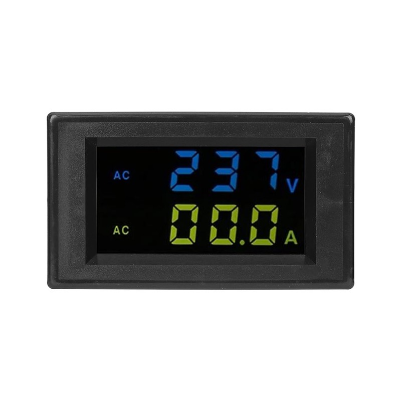 Digital Display Voltmeter Accurate White Black Measuring Current Machine EquipmentDouble