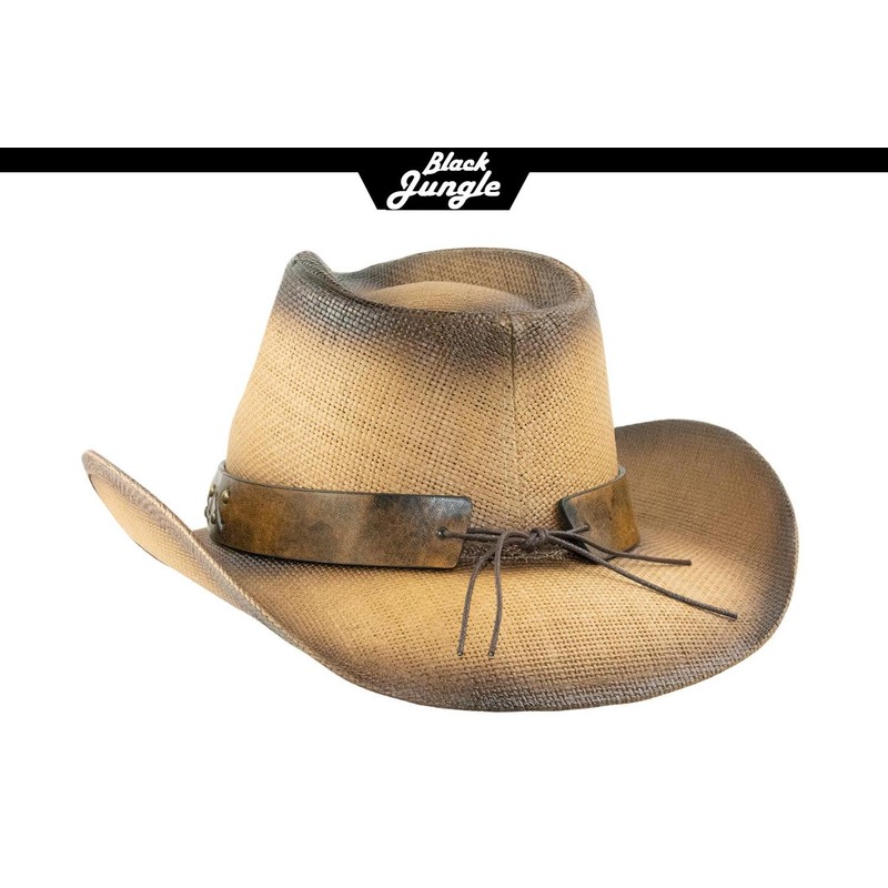 Black Jungle Tobago Summer Hat Straw Hat Outdoor Hat Sun