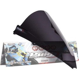 Puig 4945F Racing Screen for Aprilia RS4 50/125 2011-14/ RSV4 2009-2012/ RSV4 Factory 2009-2014/ RSV4 R 2013-2014, Dark Smoke, Medium