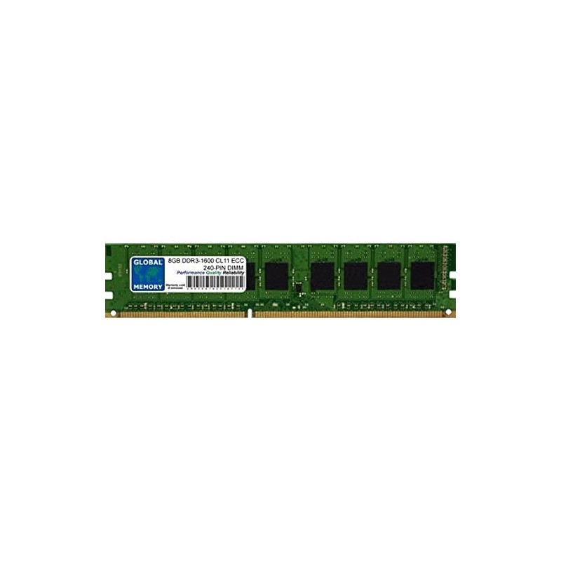 8GB DDR3 1600MHz PC3-12800 240-PIN ECC DIMM (UDIMM) Memory for