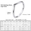 Prosilver Womens Wishbone Ring Stackable Non Tarnish Rings Sterling Silver