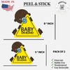 Baby on Board Sticker – Safety Warning Decal for Cars,
