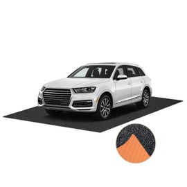 LMRSTOO 17 x 7.4 Ft Oil Spill Mat Upgrade, Garage Mat Absorb Oil Quickly, Reusable, Garage Floor Mats for Under Car, Waterproof Backing Absorbent Mat Protects Floors (3mm TPR Non-Slip Thickening)