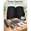MEIJMJIA YMTECH Canvas Artist Portfolio Case Carry Backpack Edge for