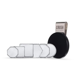 Cru5h Billiards Magnetic Pool Chalk Holder – Secure Belt Clip for Snooker & Billiards – Durable Aluminum, Easy Access Design (All 6 Holders)