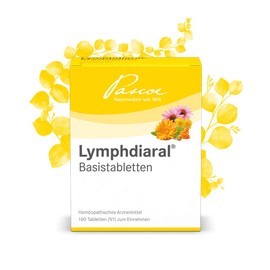 Pascoe® Lymphdiaral Base Tablets: with Dandelion (Taraxacum), Marigold (Calendula) & Coneflower (Echinacea) - from 1 Year - 100 Tablets