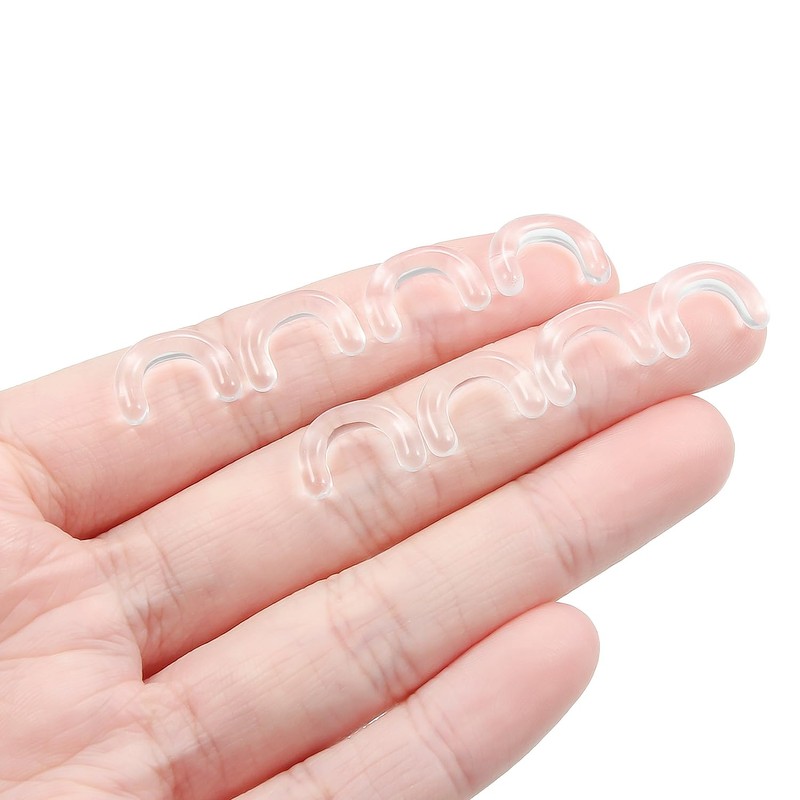 Ovxznts Clear Septum Retainer 8G Clear Septum Rings Acrylic Plastic
