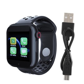 Z6S Sports Heart Rate Monitor Smartwatch Bluetooth Plug In Card Step Counter Smart Bracelet(Black )