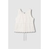 JAJU [JAJU] Girls Eyelet Sleeveless Blouse_Ivory