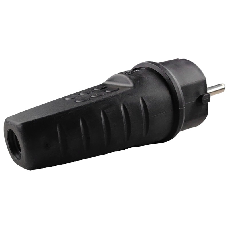 Rubber Power Plug 230 V, 16 A, IP44, Waterproof Plug,