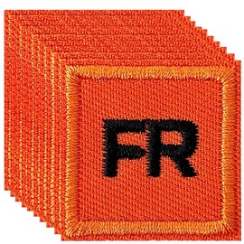 Harsgs FR Patches, parches bordados para ropa de repuesto para planchar, paquete de 10