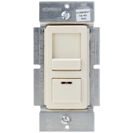 Leviton IllumaTech Dimmer Switch for Incandescent Bulbs, IPI10-1LZ, White
