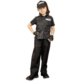 Party City HW-20 Cool Swat Costume For Kids, Size 120