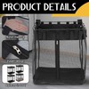 Teenyyou 4 Pcs Large Mesh Slatwall Baskets, 16 x16 x12
