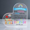 Teacher Appreciation Week Gift Heart Shape Acrylic Plaque End of