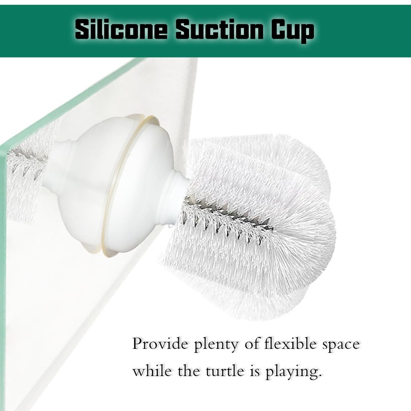 Turtle Brush with Suction Cup, 2025 New Turtle Tank Accessories.