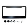 Muxkenper License Plate Frames Solid Aluminum License Plate Cover Holder