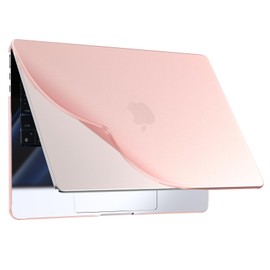 BlueSwan PP Case Compatible with MacBook Air M4 13 Inch M3 M2 2025 2024 2022 (A3240 A3113 A2681) Mac 13.6 Case Shatterproof Materials Anti-Fingerprint Protective Case - Matte Peach Pink