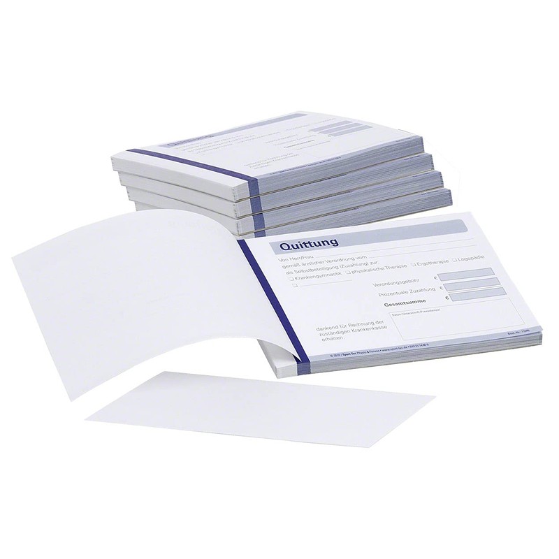 Quttungsblock Receipt Book Receipt Receipts 5 x 50 Sheets Self-Copying