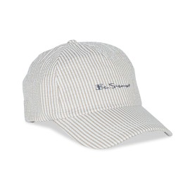 Ben Sherman Men's Seersucker Cap, Multicolor, One Size Sand/White
