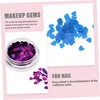 Ipetboom 12 Boxes Heart Shaped Nail Art Sequins Glitter Nail